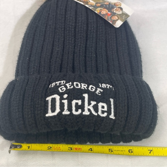 NWT Apollo Simplicity George Dickel Beanie Womens OSFM Black Pom Poof Whisky - Picture 11 of 11